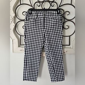 Ann Taylor Loft Marisa Riviera Gingham Plaid Dress Pants Women's Size 4P